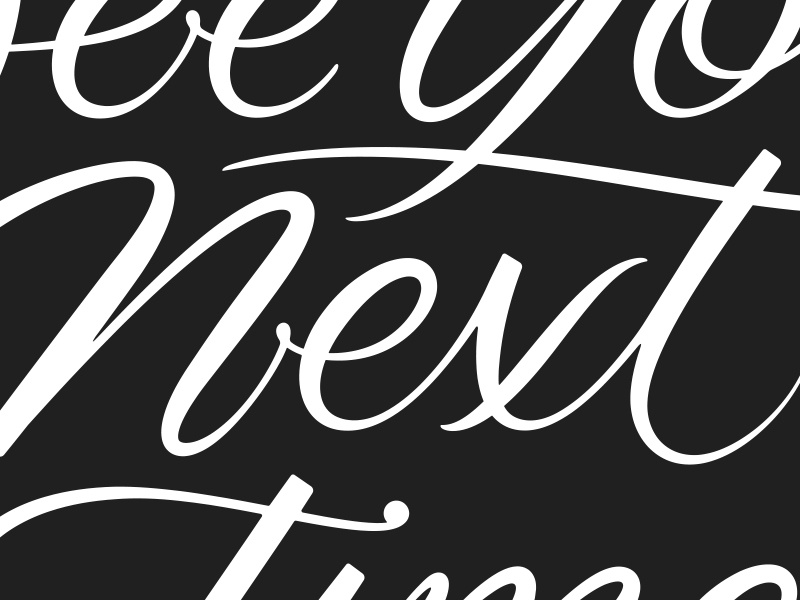 Oak Street. expressive typography brush calligraphy lettering