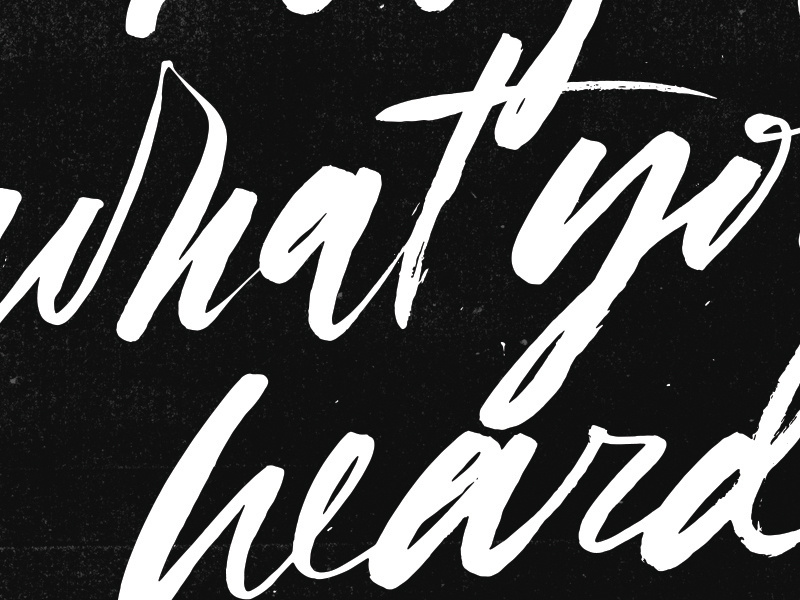 Loose Brush, WIP. expressive typography brush calligraphy lettering