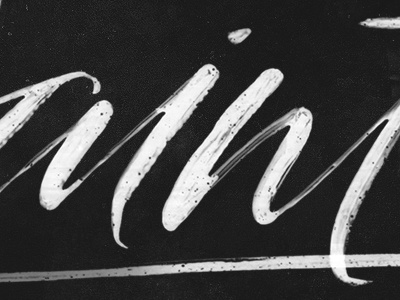 Painterly. brush calligraphy layers lettering study texture