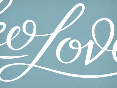 Love, WIP. calligraphy lettering ligature