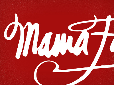 Mama, WIP - 2. calligraphy lettering ligature