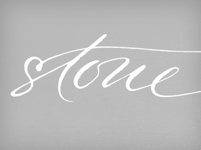 Stone, WIP. calligraphy lettering ligature script