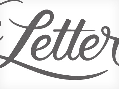 Love Lettered, Detail. brush calligraphy ink lettering ligature script