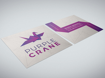 Purple Crane - Business card