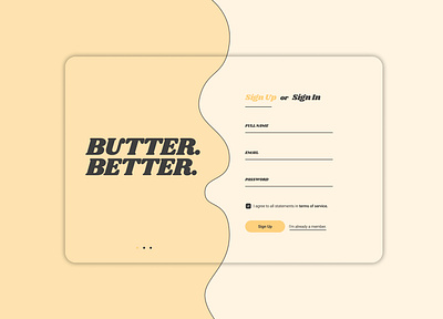 UI Design - Sign Up Card branding dailyui design ui