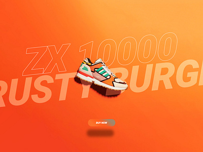 ADIDAS ZX10000 - Landing Page adidas design graphic design streetwear ui uidesign