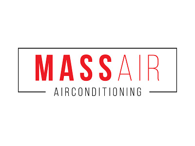 Massair Logo branding design flat logo minimal typography vector