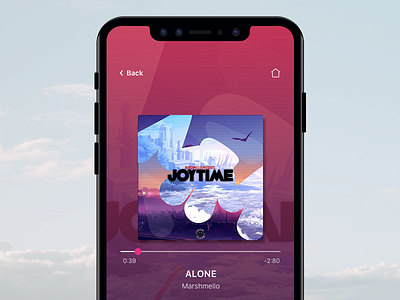 iPhone X Music Player