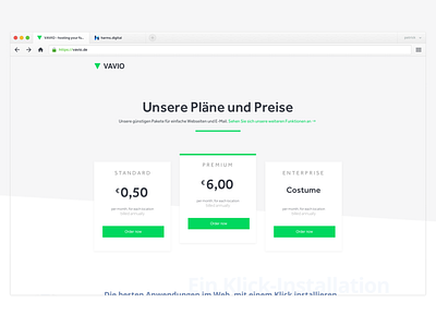 Variant One - vavio.de branding hosting variant variante vavio webspace