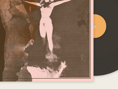 LP Cover No. 02 album collage cult drugs lp record satan texture warped