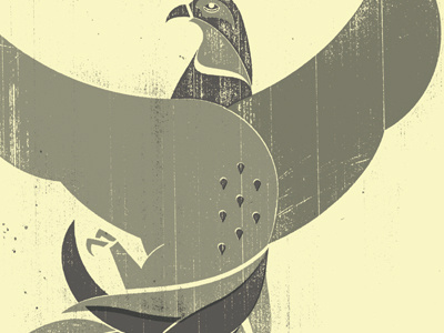 Pheasant No. 01 bird illustration pheasant poster screenprinting texture