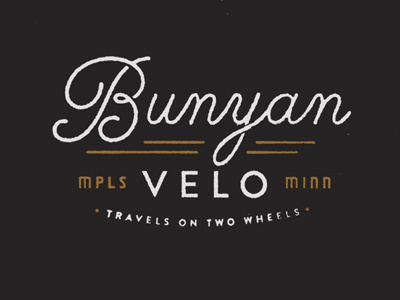 Bunyan Velo bike logo bunyan illustration lumberjack magazine logo minneapolis minnesota shirt design texture two wheels type velo