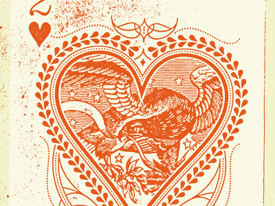 Love/Gay Rights Poster card eagle gay rights minnesota plant your seed playing card screenprinting texture usa valentines day