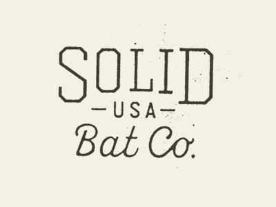 Bat Co. No.01 baseball bats boner dream job logo minnesota texture type wood