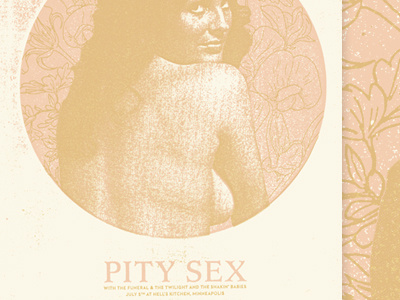 Pity Sex babes flesh tones flowers from behind minneapolis nipple pity sex poster texture