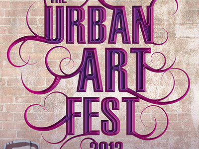 Urban Art Fest graffiti grunge photoshop poster street typography