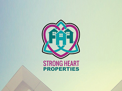 Strong Heart Logo Design business celtic heart logo properties