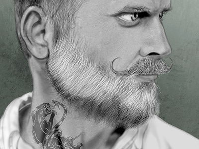 Mustache beard hair illustration mustache photoshop tattoo