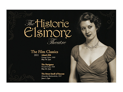 Elsinore Theatre film theatre typography vintage