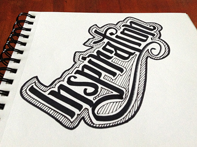 Inspiration marker sharpie sketch typeface