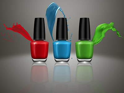 Nail Polish colors glass illustrator nails paint photoshop splash