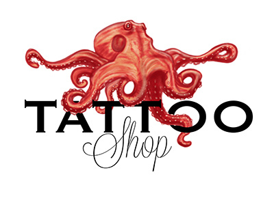 Tattoo Shop octopus red shop tattoo