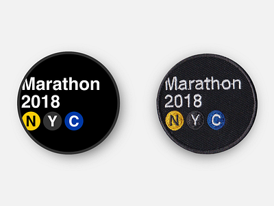 NYC Marathon 2018 Race Day Patch