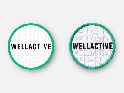 WellActive Health Promotional Patch badge commission commissioned design healtcare inkscape logo patch patches racing running svg vector