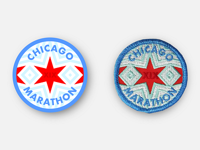 Chicago Marathon 2019 Race Day Patch badge chicago design inkscape marathon patch patches physcial product racing running sports svg vector