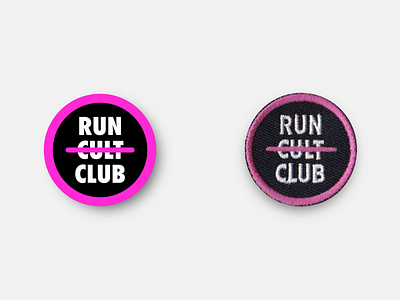 Run Club Devotee 1.5" Merit Badge badge design inkscape marathon merit badge patch patches racing run club running svg vector