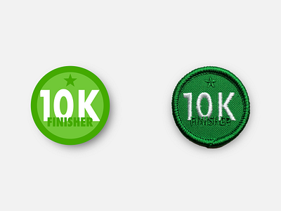 10k Finisher 1.5" Merit Badge 10k badge design inkscape merit badge patch patches physical product running svg vector
