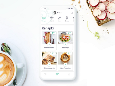 Ślimak App - Menu - FoodApp animation concept foodapp ios mobileapp principle ui ux