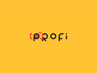 Logo "Profi" adobe illustrator brand branding creative design graphic graphic design logo logo design logotype photo professional red symbol vector