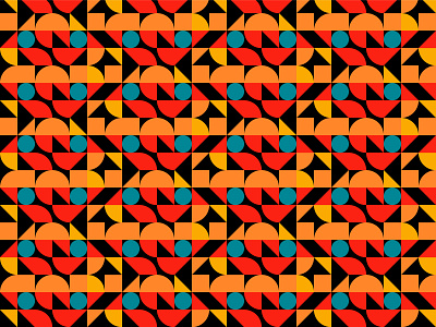 Pattern #9 adobe illustrator black blue creative design element geometry graphic graphic design illustraion minimalism orange paper pattern pattern art pattern design red vector web