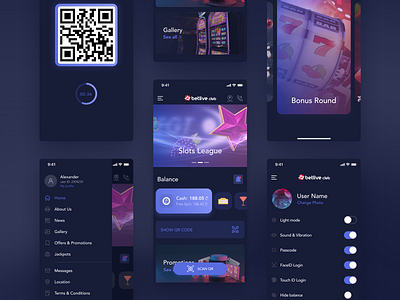 Gaming Platform app app design application bet casino design firstshot interface mobile ui ux