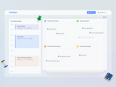 Task Manager app application calendar design illustration interface manager task to do ui ux web