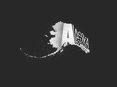 Alaska alaska america barmalisirtb black and white art design art love alaska typography usa