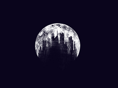 Dead City barmalisirtb building city dead dead city design design art illustration illustration art moon