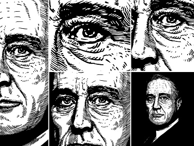 Portrait unique style artwork - Franklin Delano Roosevelt barmalisirtb franklin delano roosevelt portrait art president united state usa