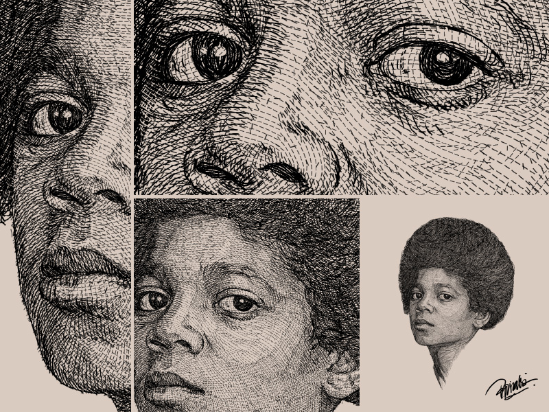 Young Michael Jackson Art Print