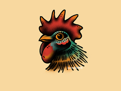 Pollo Macho animal art art barmalisirtb chicken design design art designer illustration illustrator pollo macho tattoo art tofan barmalisi