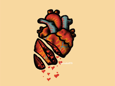 Fall In Love barmalisirtb design art fall in love graphic designer heart illustration illustrator love love art love day tofan barmalisi