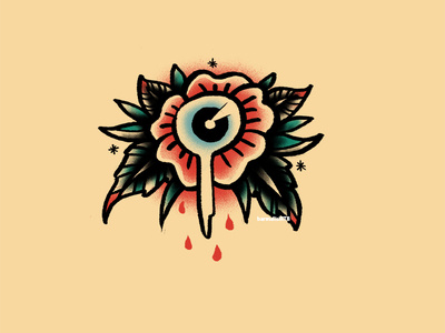 Sad Flower artwork barmalisirtb eyeball flower rose sad flower tofan barmalisi