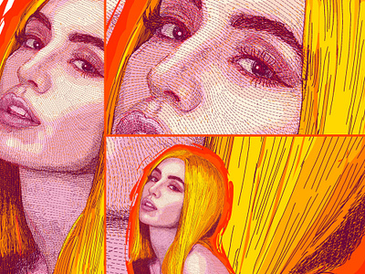 Portrait unique style artwork - Ava Max amanda ava koci art ava max commission commission open dance pop design art figure fiverr fiverr.com fiverrgigs illustration music musician pop portrait portrait art portrait design singer songwriter