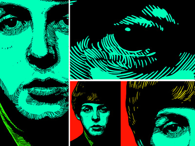 Portrait unique style artwork - Paul Mccartney bass guitarist commission commission open figure fiverr fiverrgigs illustration multi instrumentalist musician paul mccartney portrait portrait art singer songwriter the beatles