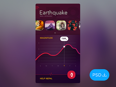 Earthquake app app branding clean design flat icon illustration logo typography ui ux vector