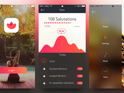 Yoga app app branding clean design flat icon illustration logo typography ui ux vector