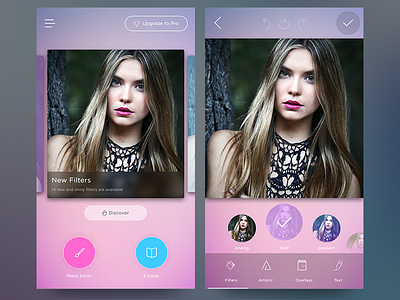 Photomania UI by Alex Botic on Dribbble