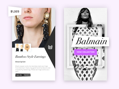 Balmain store app branding clean design flat icon illustration logo typography ui ux vector