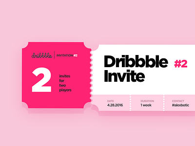 Dribbb Invite #2 app branding clean design flat icon illustration logo typography ui ux vector